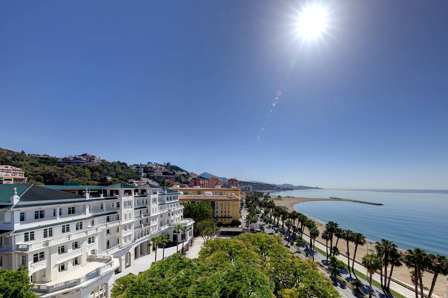 馬拉加 La Caleta 一帶海岸與酒店