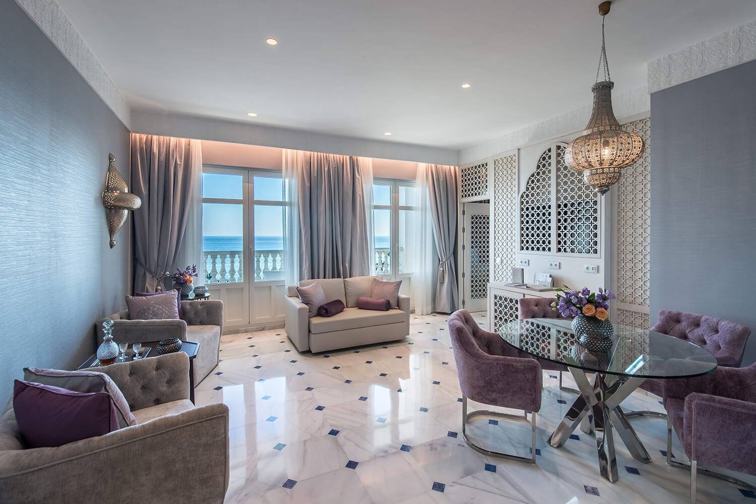 Gran Hotel Miramar 套房起居區