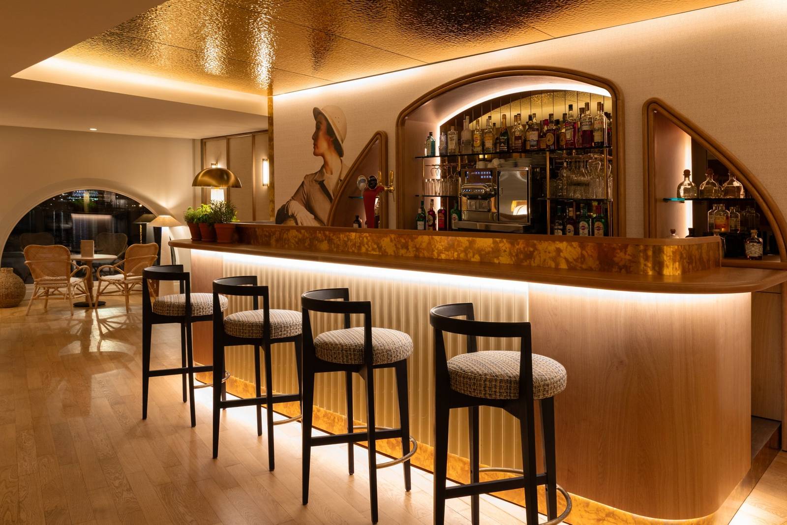 Grand Hôtel Beauvau Bar Beauvau 吧檯
