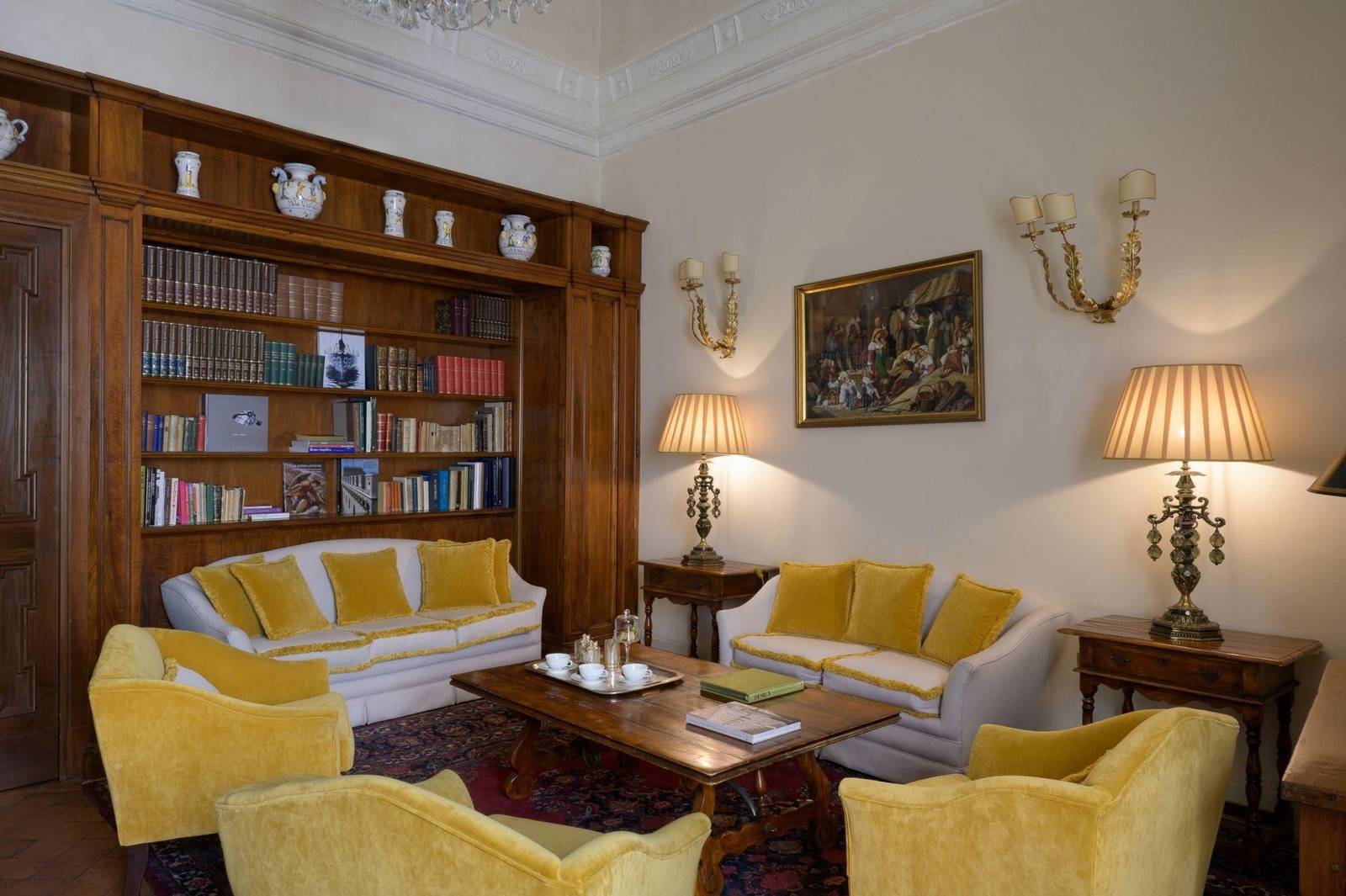 Grand Hotel Continental 圖書室交誼廳