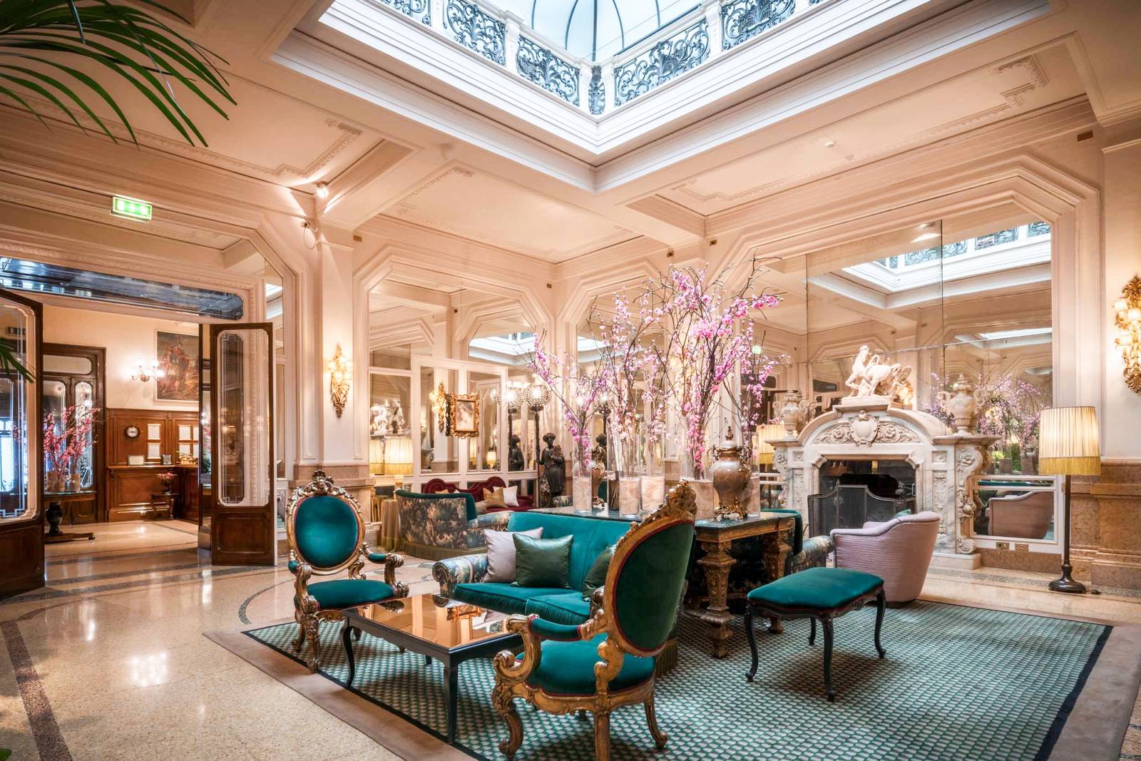 Grand Hotel et de Milan 天窗下的大廳酒廊