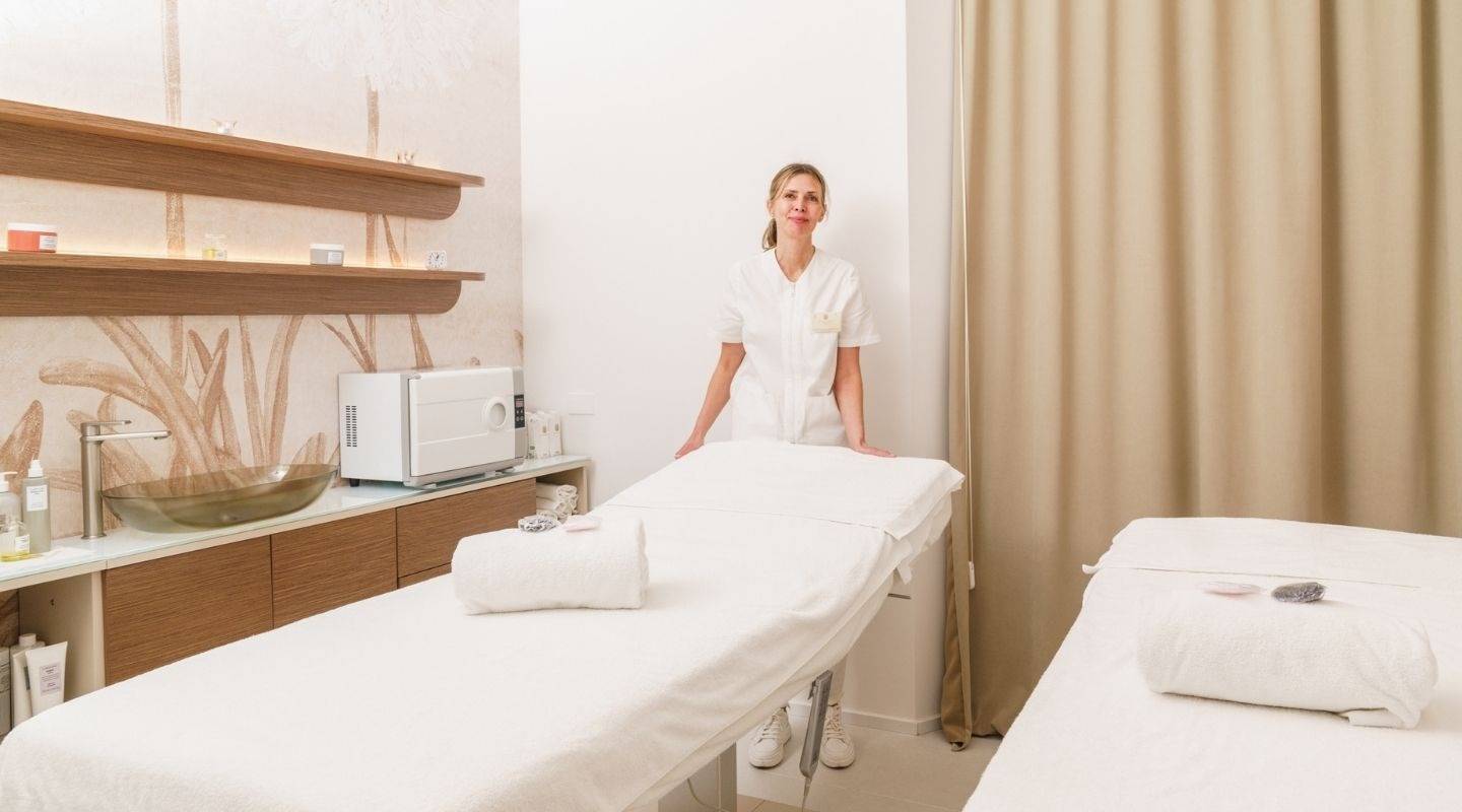 波隆那 Grand Hotel Majestic già Baglioni Health & Wellness 中心的療程室