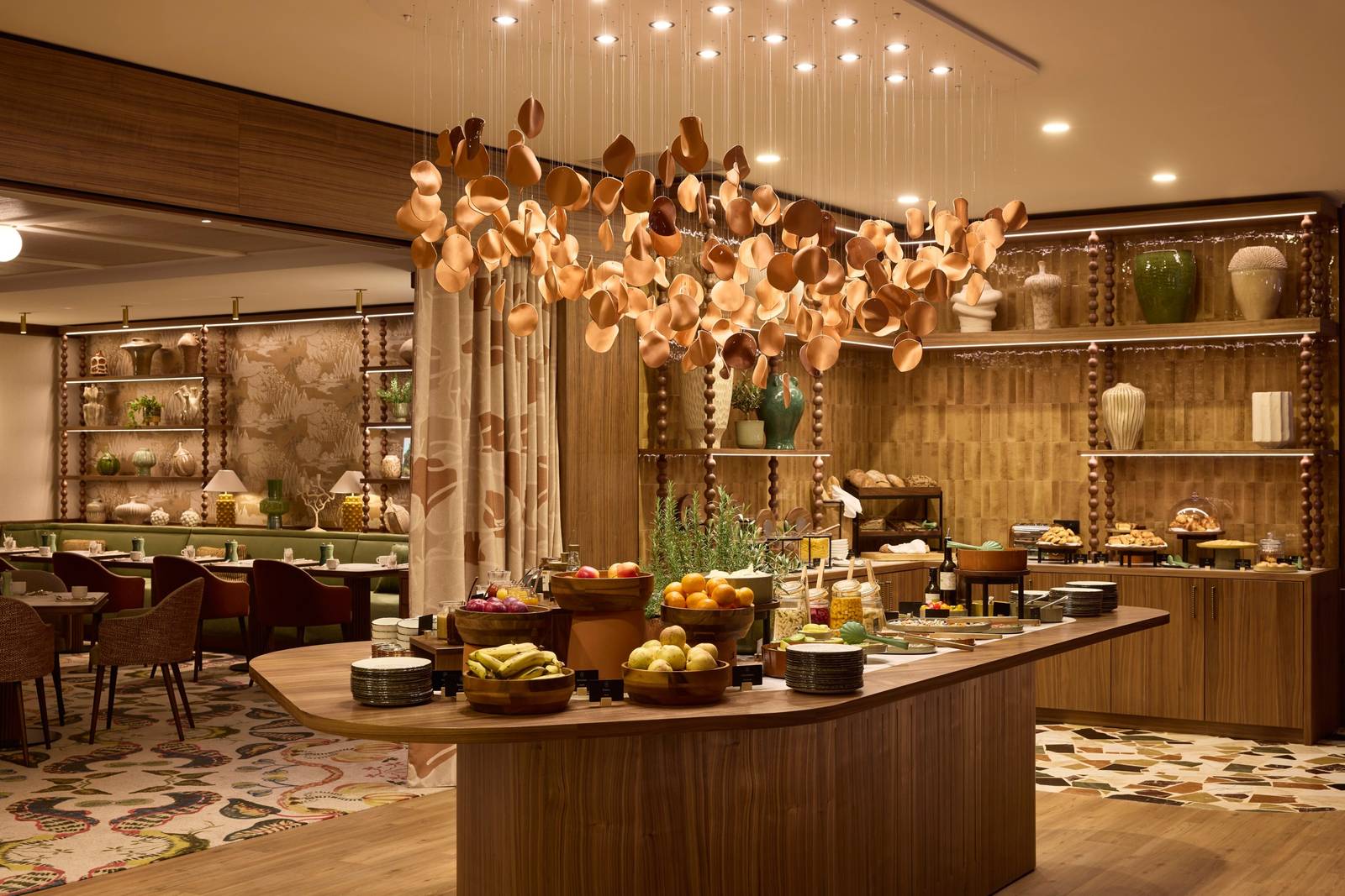 艾克斯 Grand Hôtel Roi René AÏGA 餐廳與自助餐檯