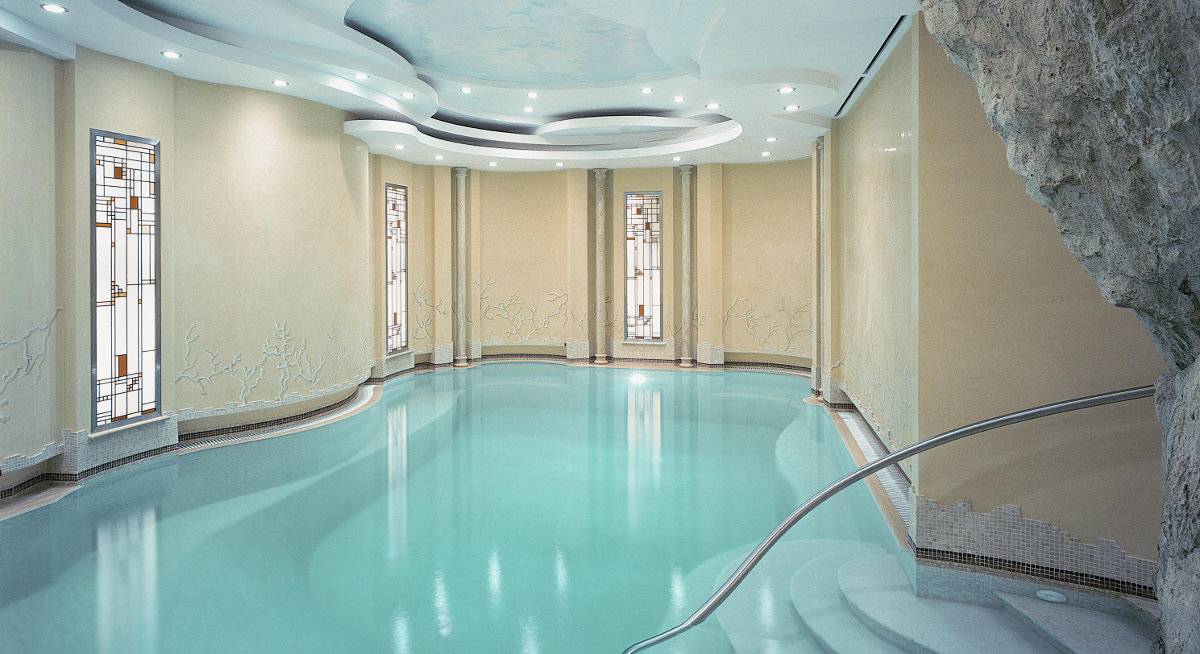 拿坡里 Grand Hotel Vesuvio Echia Club 室內泳池