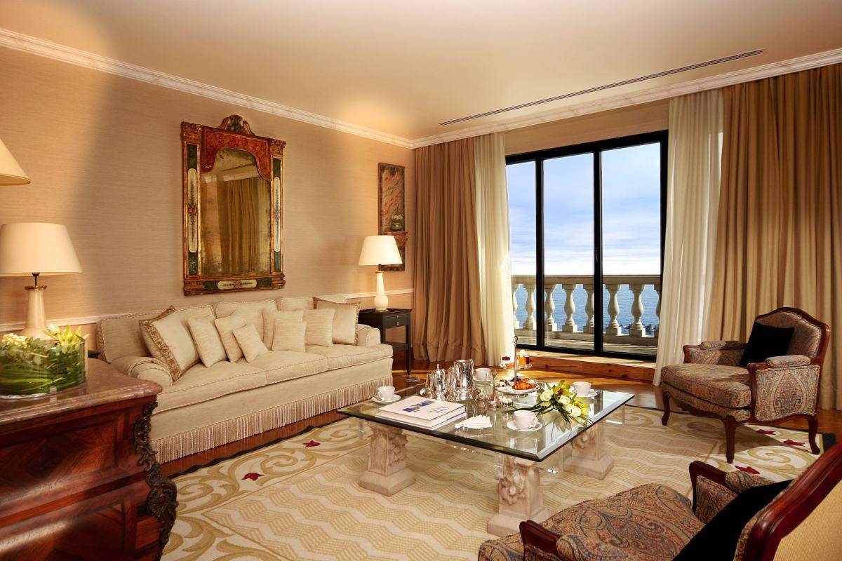 Grande Real Villa Itália Royal Penthouse 海景起居室