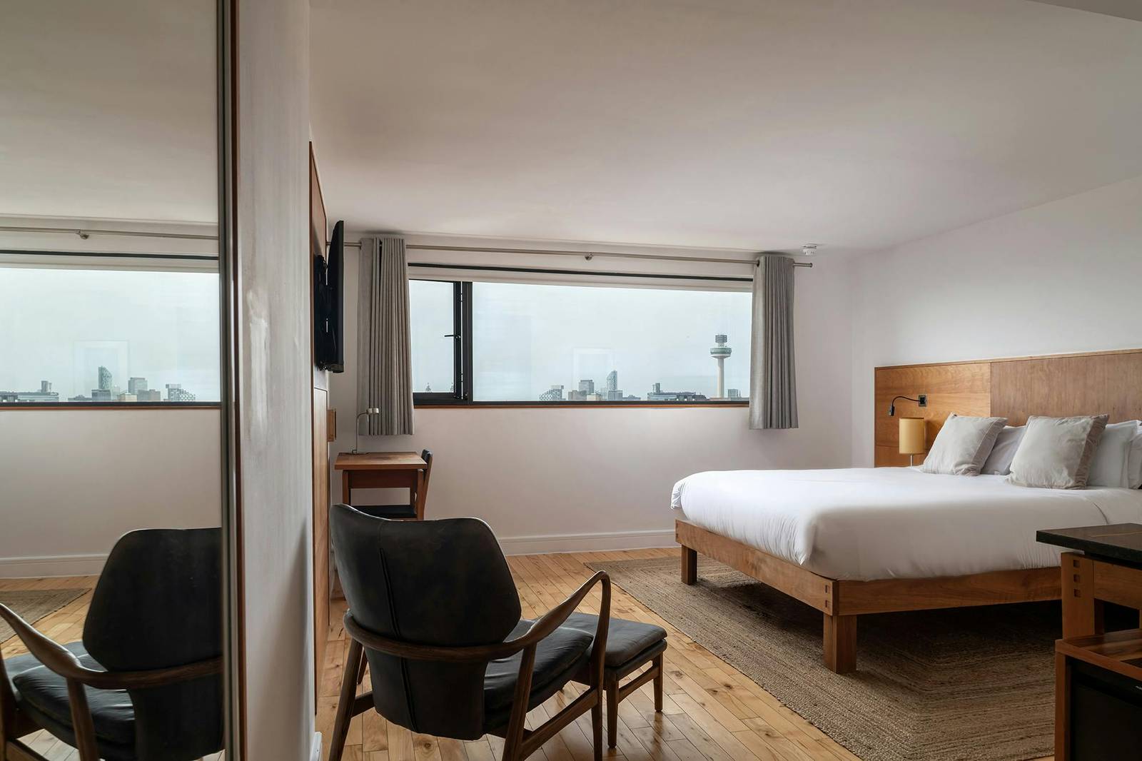 Hope Street Hotel Rooftop Suite 臥室與城市景