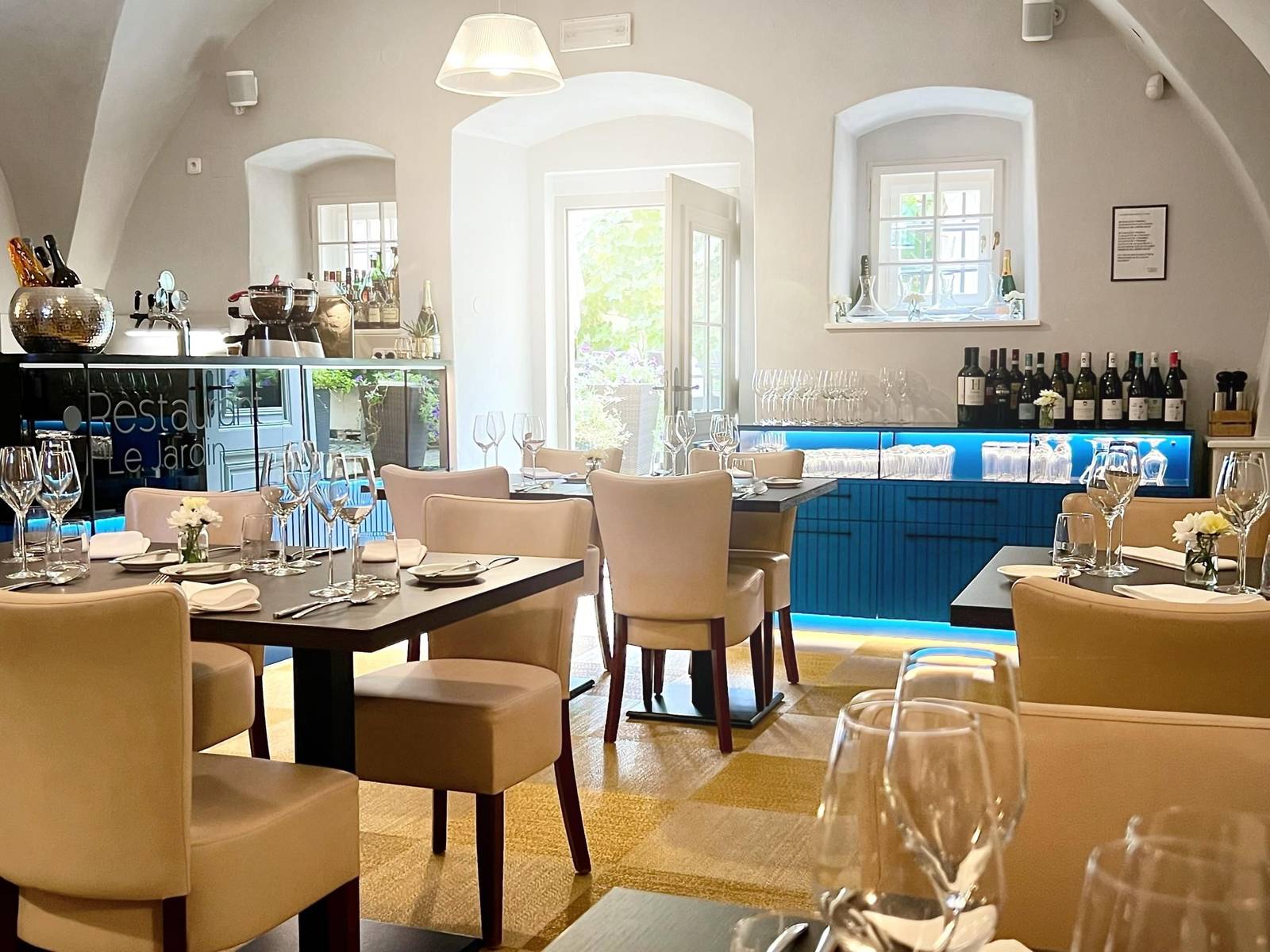 Hotel Bellevue Český Krumlov Le Jardin 餐廳