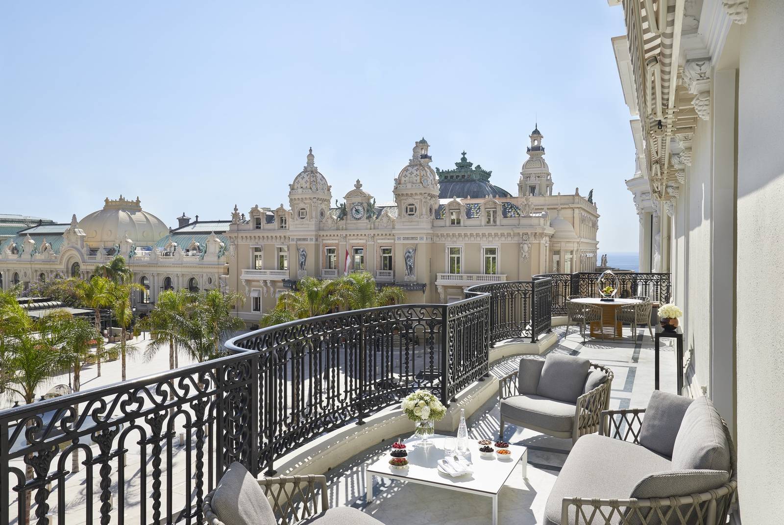 Hôtel de Paris Monte-Carlo Diamond Suite Garnier 露台望向蒙地卡羅賭場