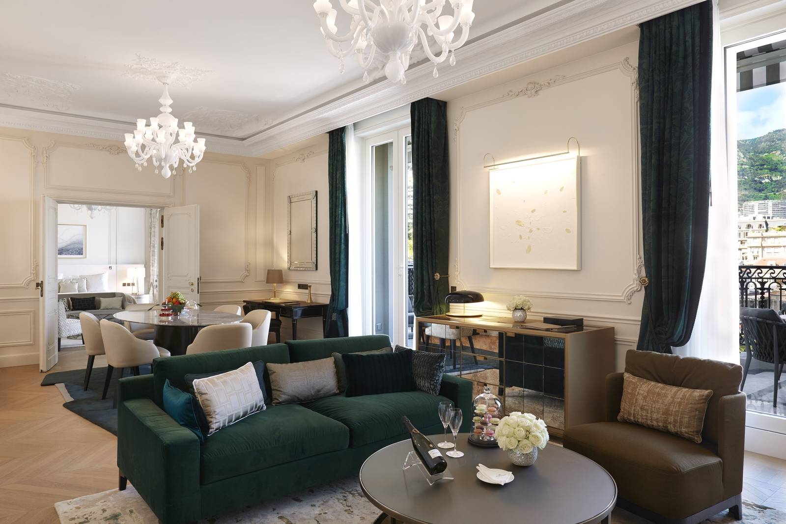 Hôtel de Paris Monte-Carlo Diamond Suite Garnier 起居室
