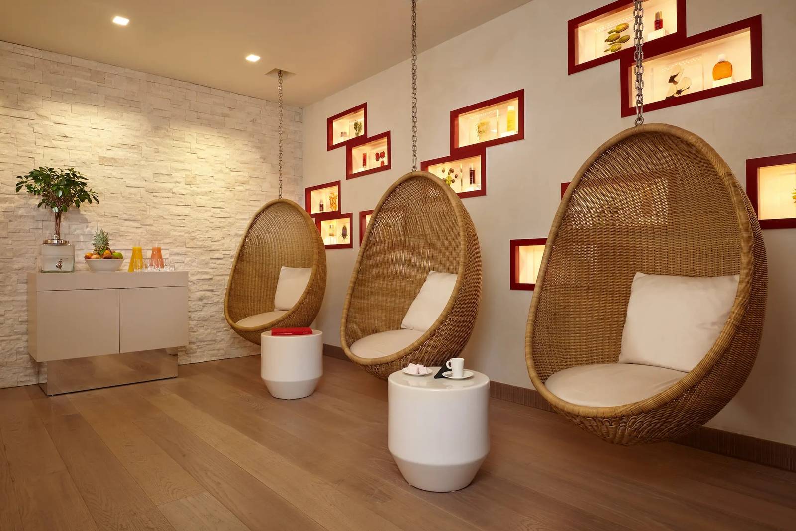 霞慕尼 Hôtel Mont-Blanc Spa 吊椅休息區