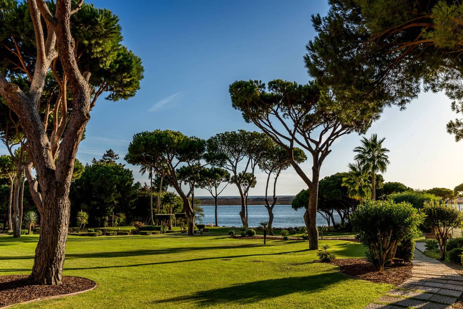 Hotel Quinta do Lago 花園松林與潟湖景致