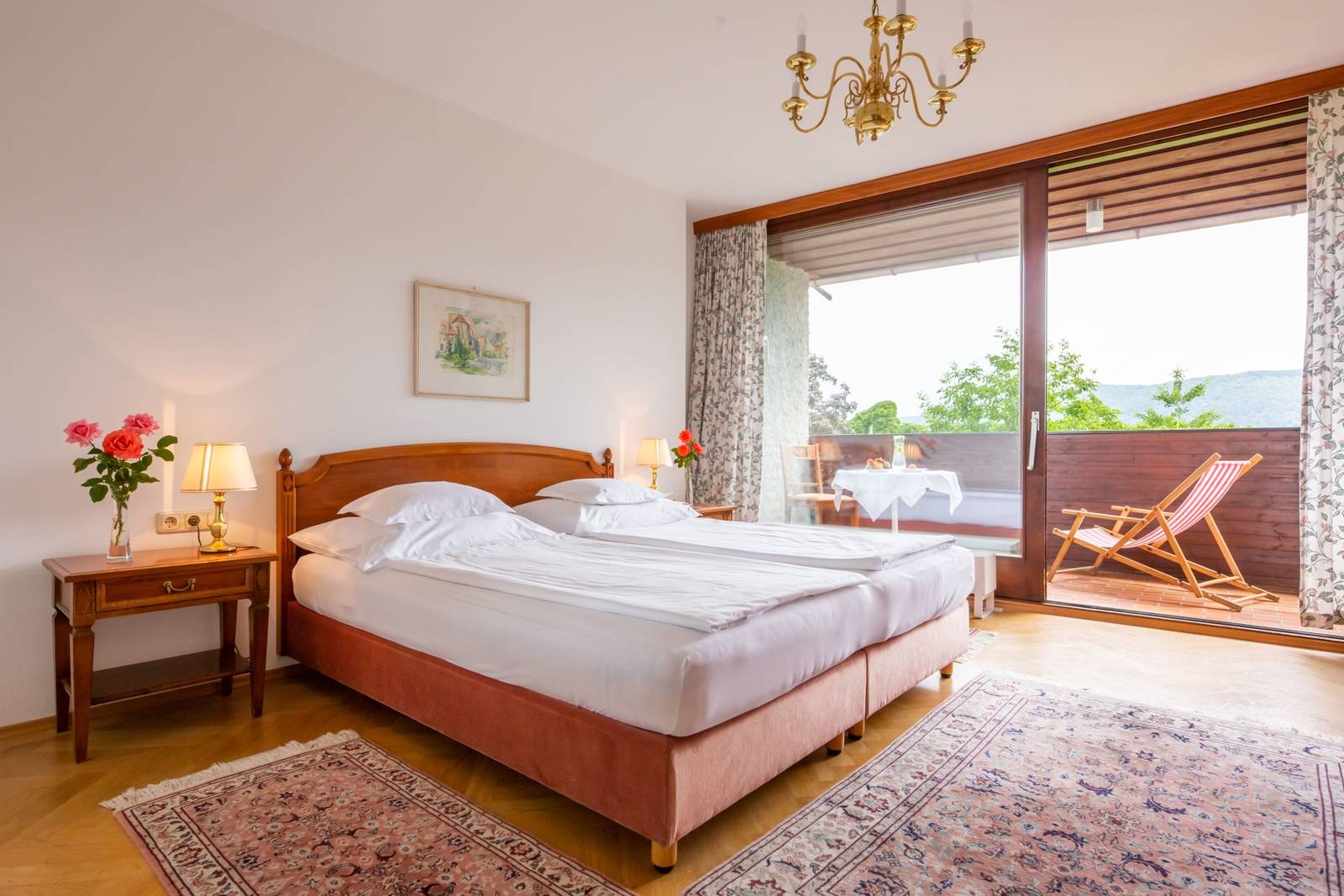杜倫斯坦 Hotel Richard Löwenherz Superior 雙人房與陽台