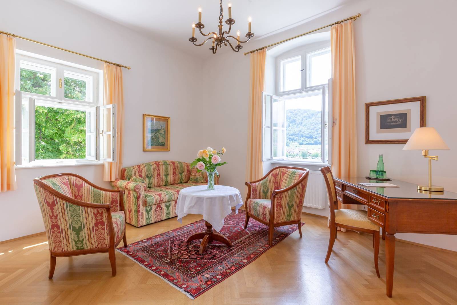杜倫斯坦 Hotel Richard Löwenherz Suite Löwenherz 起居室