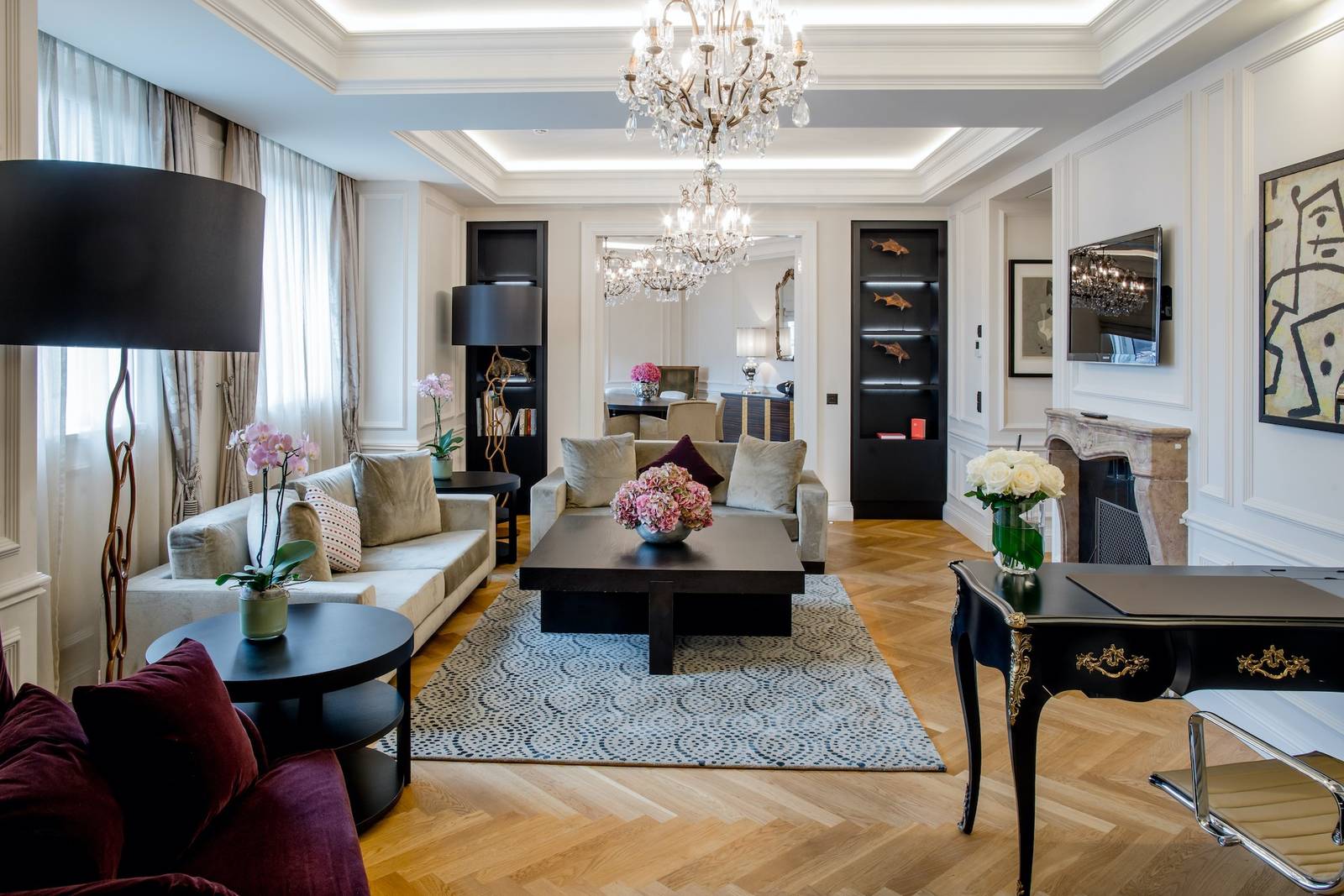 伯恩瑞士霍夫酒店 Presidential Suite 起居室