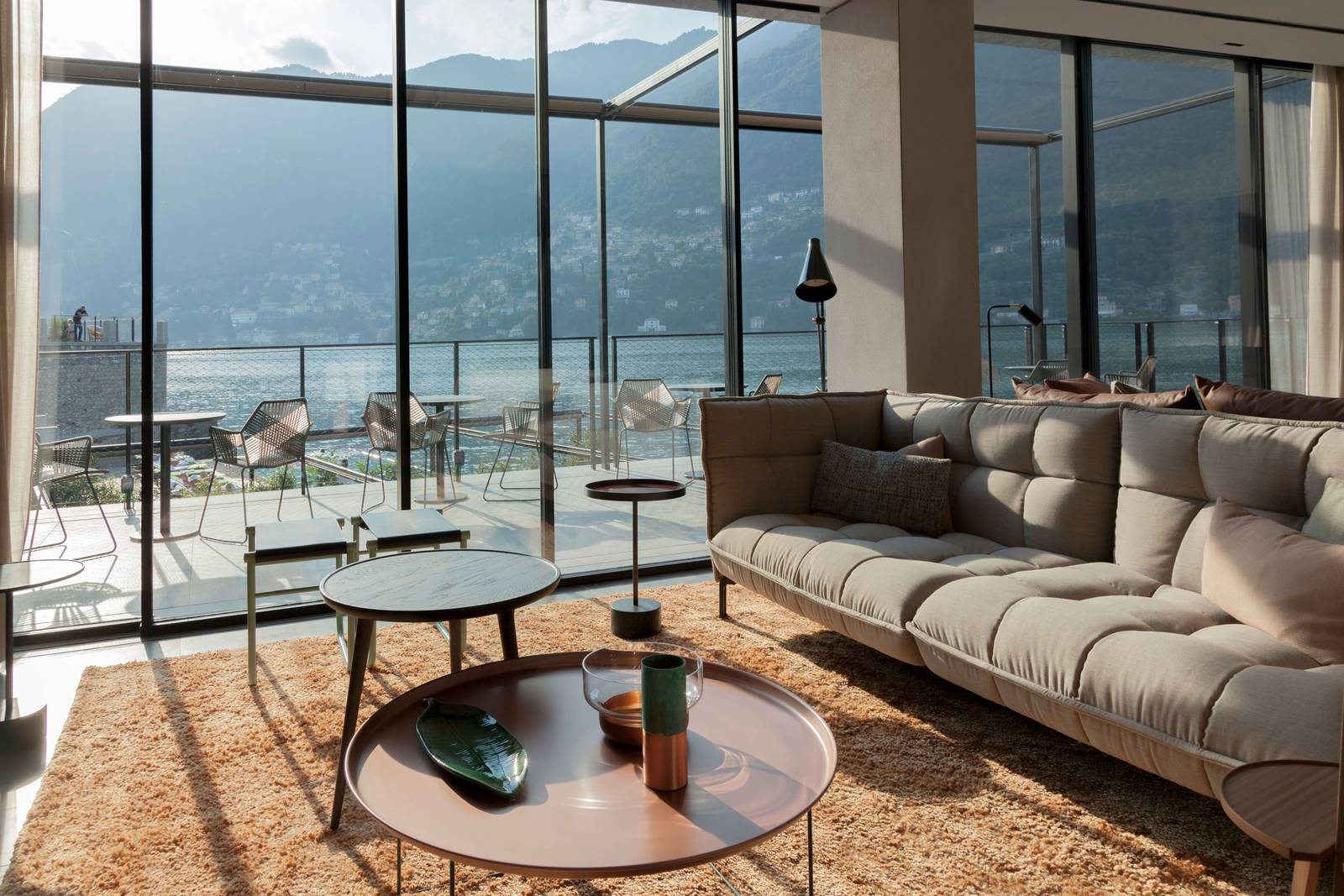 Il Sereno Penthouse Suite 湖景起居室