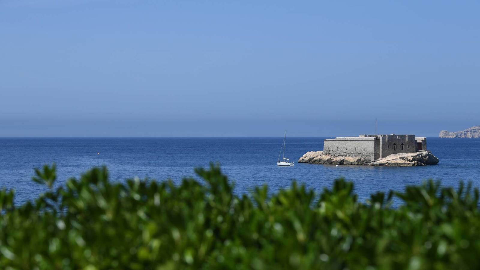 馬賽 Le Petit Nice Passedat 望向海上小島與堡壘的景觀