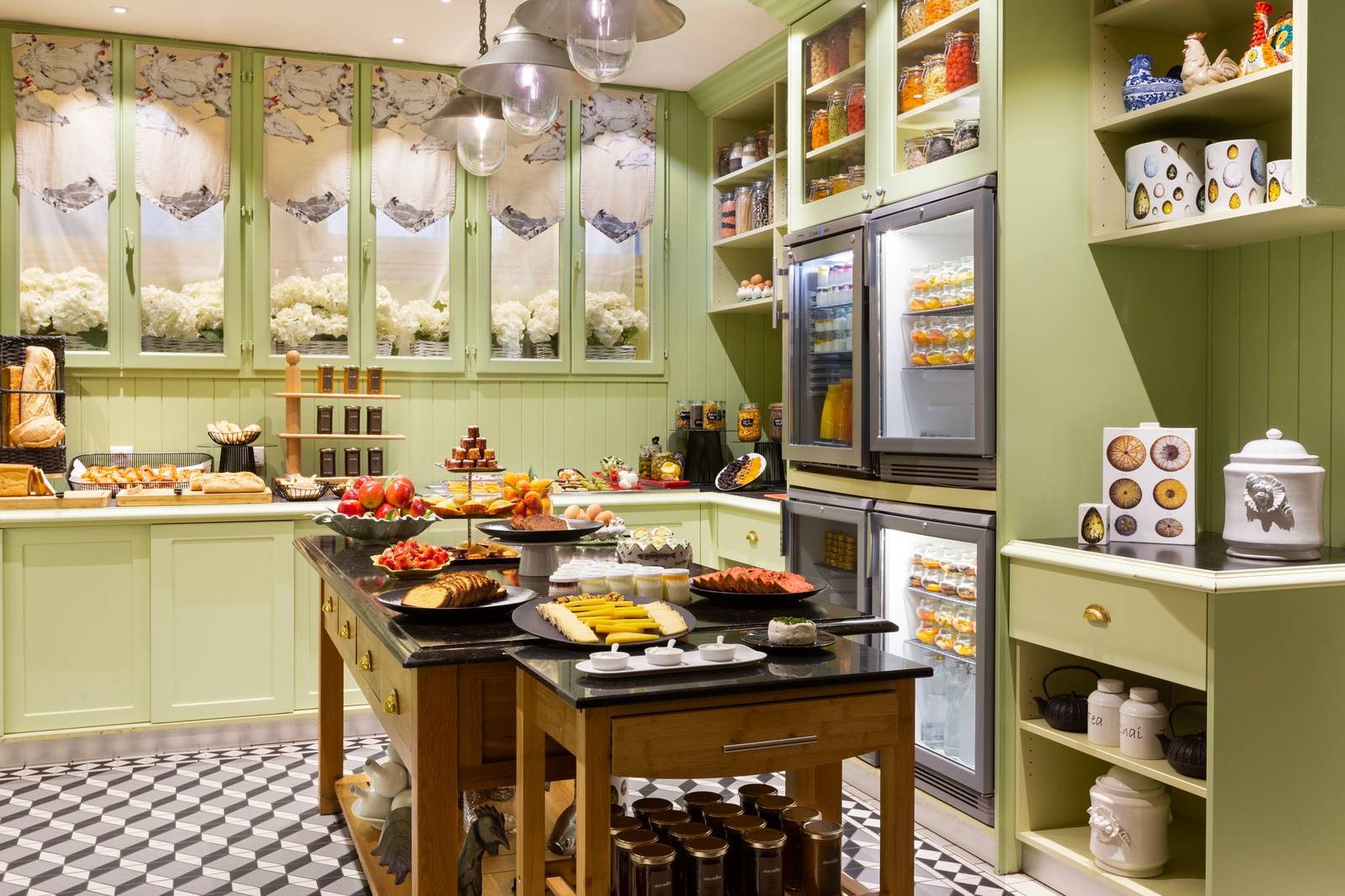 Le Royal Hotel Lyon Côté Cuisine 早餐檯