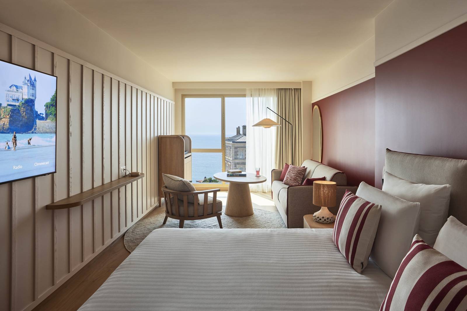 比亞里茨 Le Talaia Junior Suite 起居區