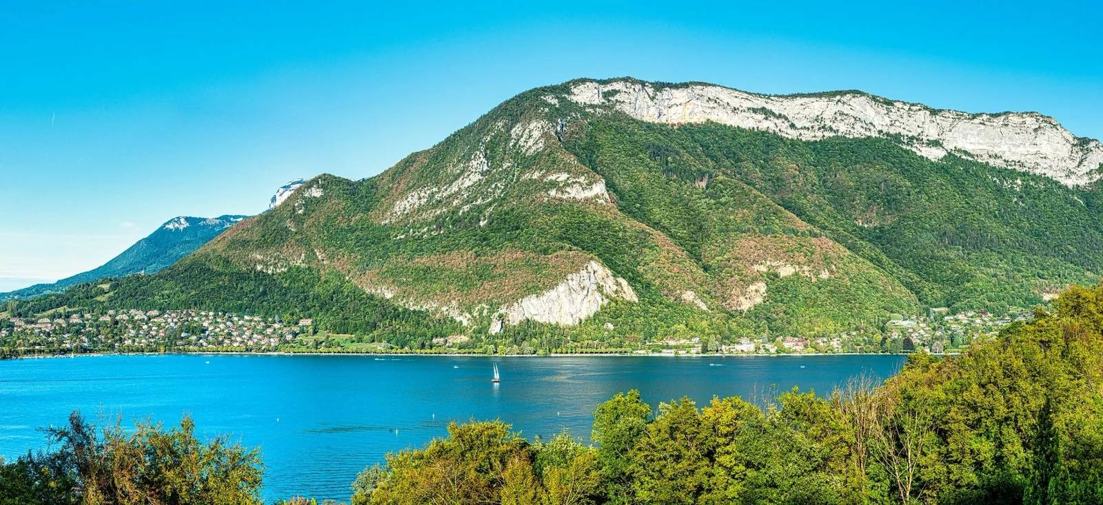 安錫湖與周邊山景