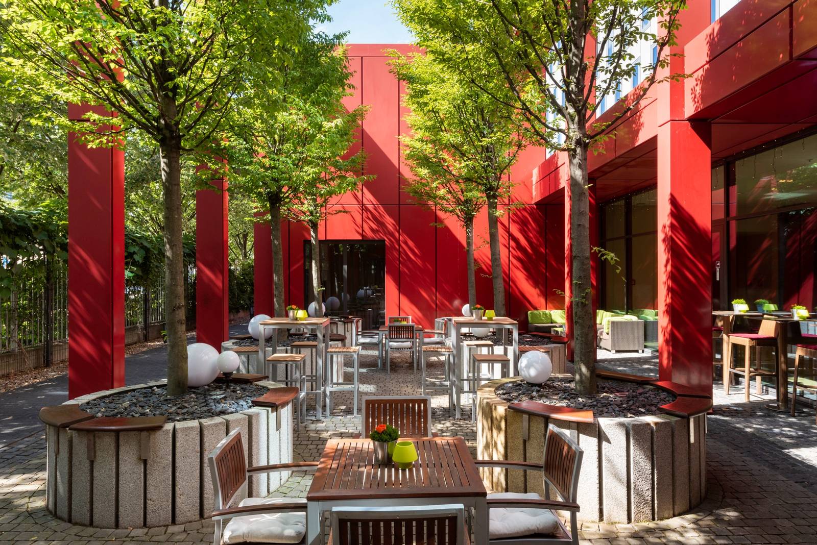法蘭克福 Mövenpick Hotel Frankfurt City Lichthof 中庭露台