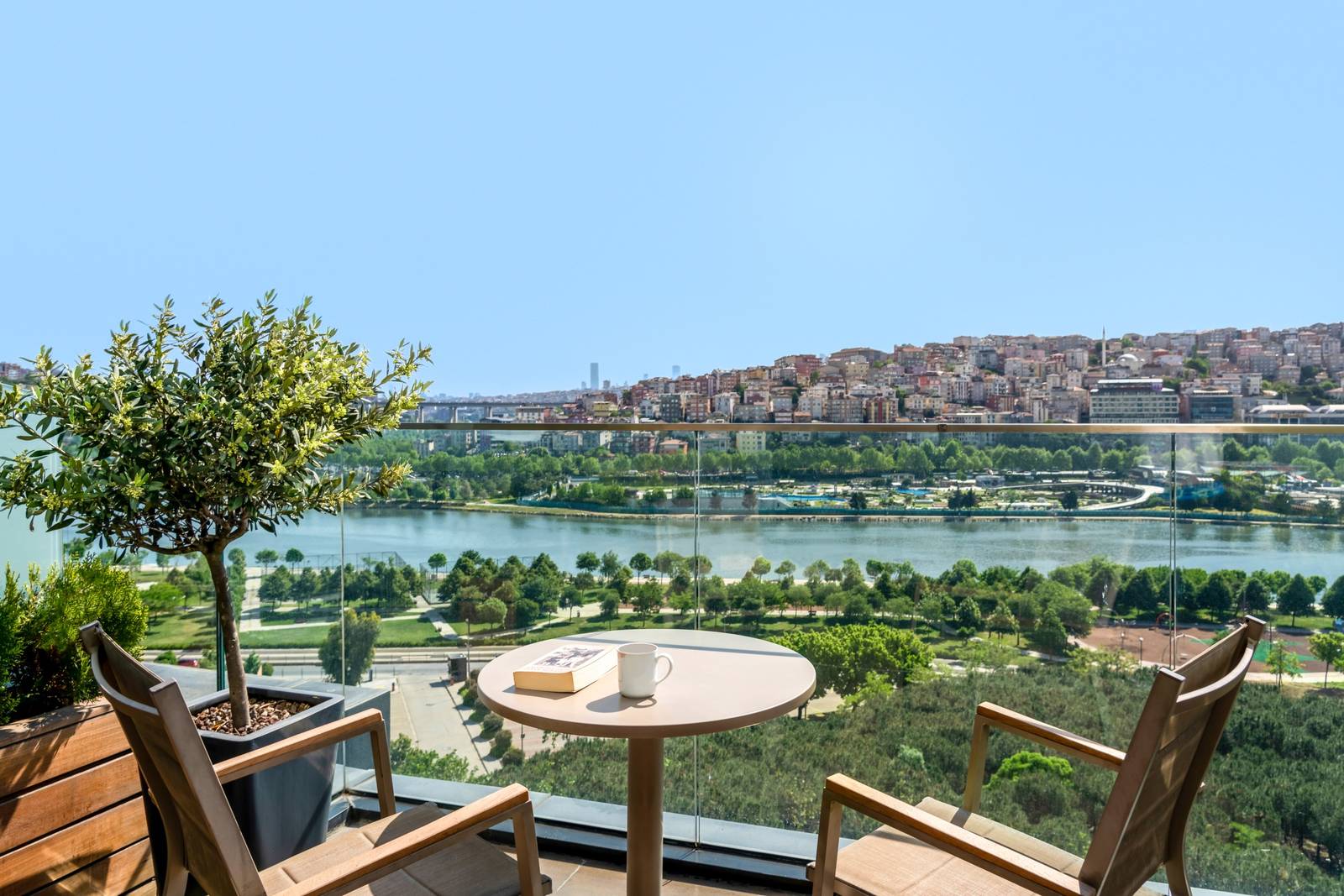 Premium King Sea View 客房私人陽台看金角灣