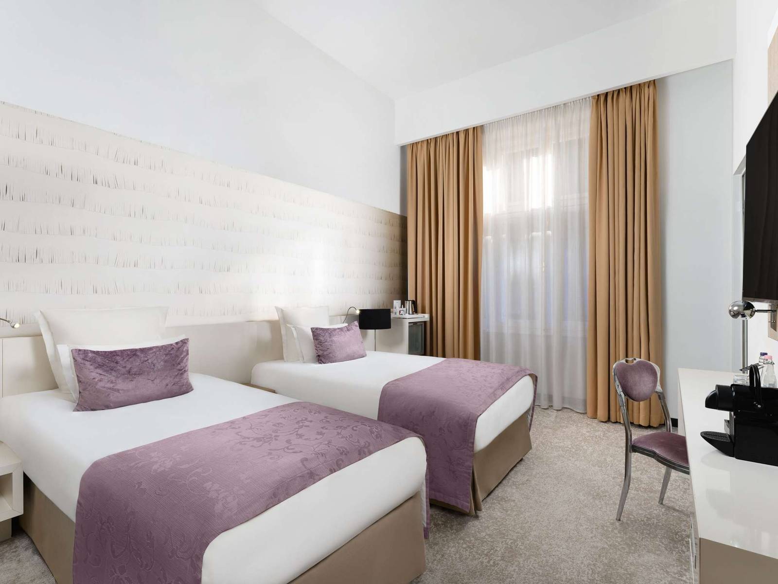 Nemzeti Hotel 兩張單人床客房