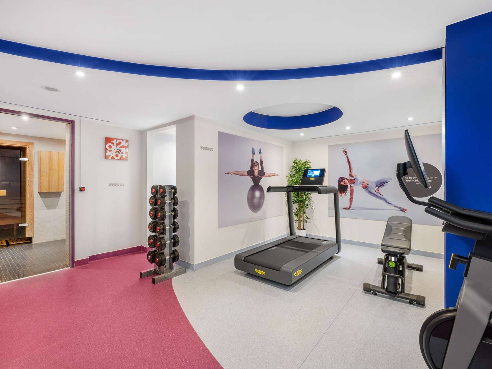 布達佩斯 Novotel Budapest Danube 健身中心有氧器材區