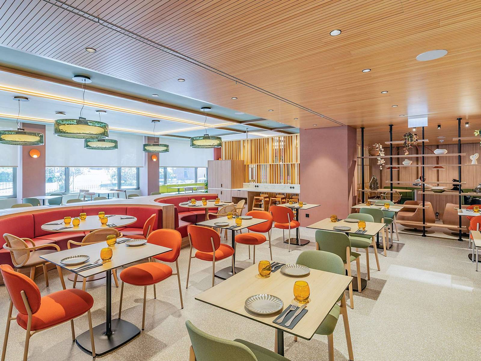 里斯本 Novotel Lisboa A Bicicleta 餐廳座位區