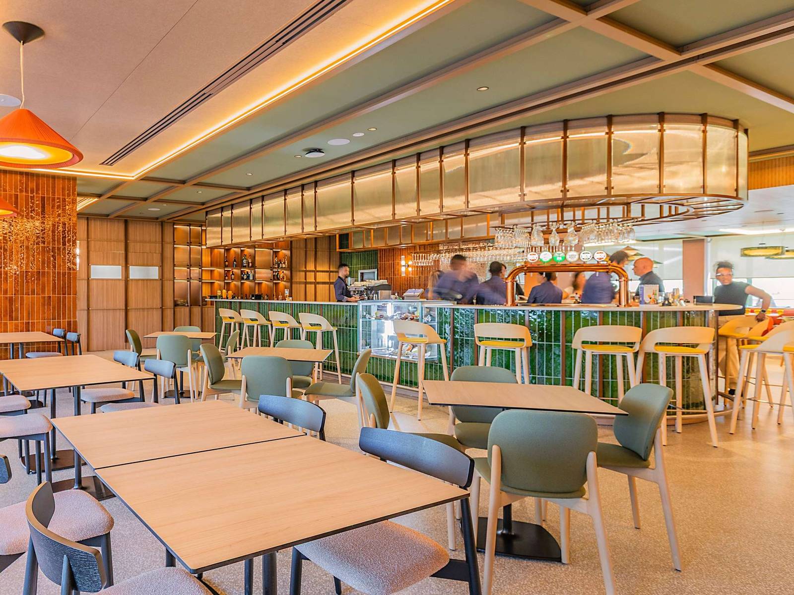 里斯本 Novotel Lisboa A Bicicleta 餐廳用餐區