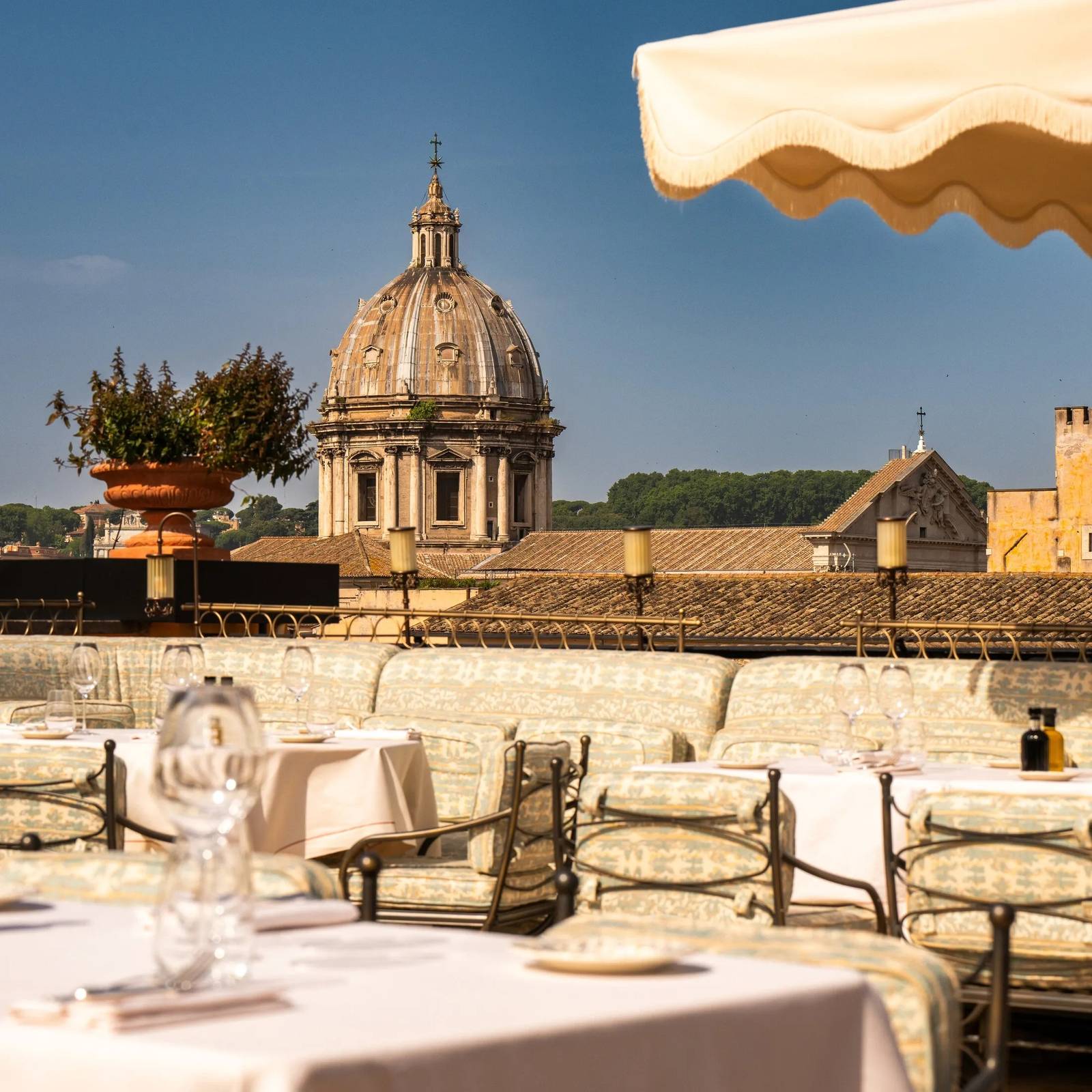 Gigi Rigolatto Roma 頂樓餐廳與教堂圓頂