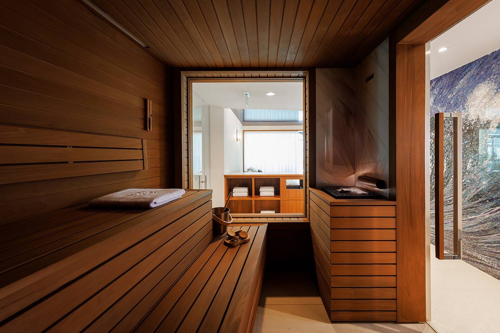 Palais Coburg Spa 木質芬蘭桑拿