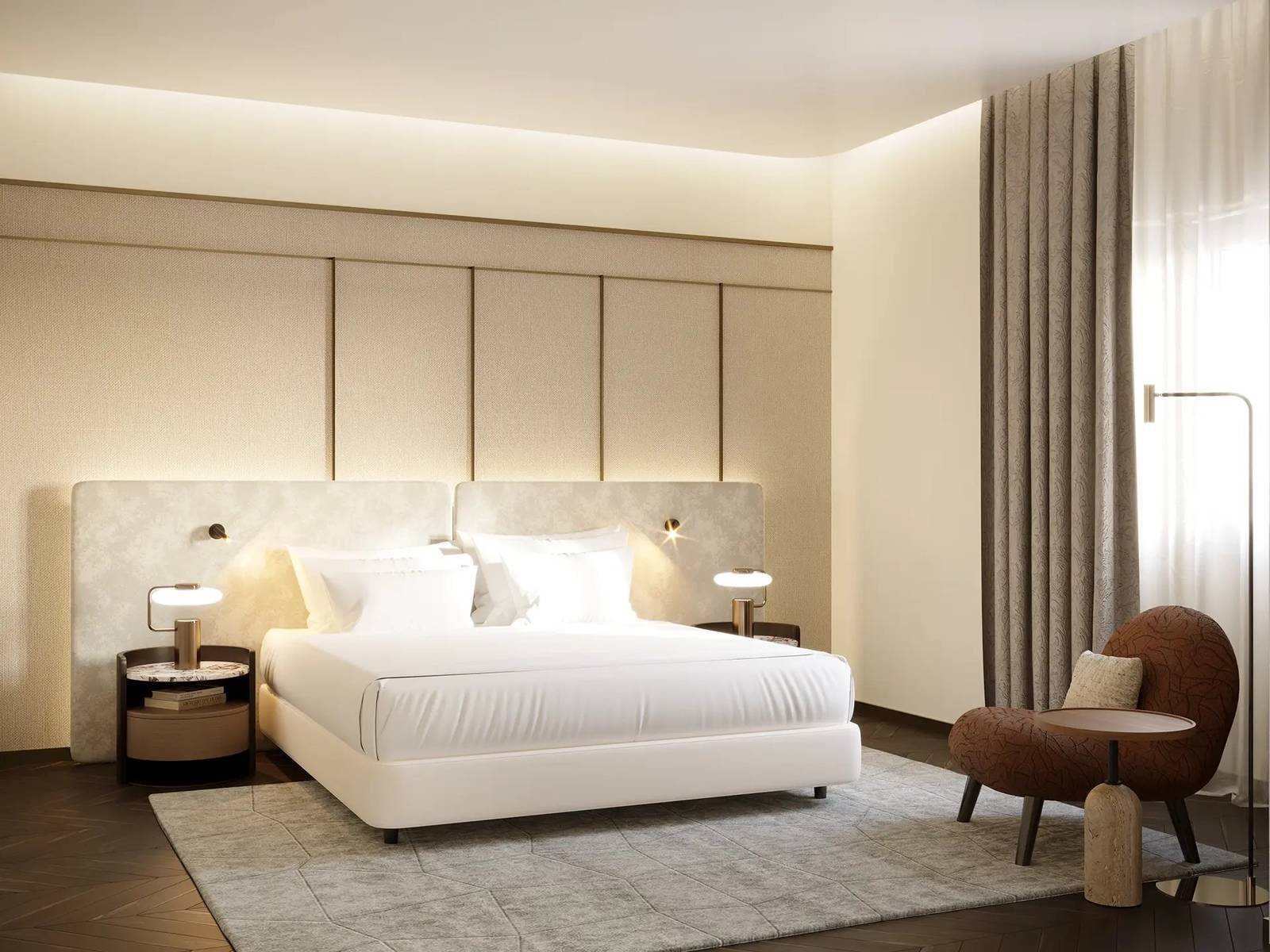 Palazzo Firenze Florentine Suite 臥室