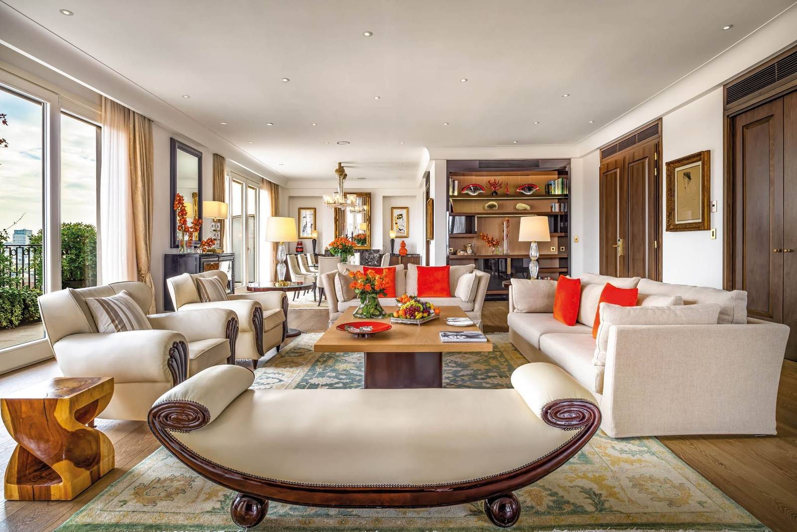 Palazzo Parigi Penthouse Suite 起居室