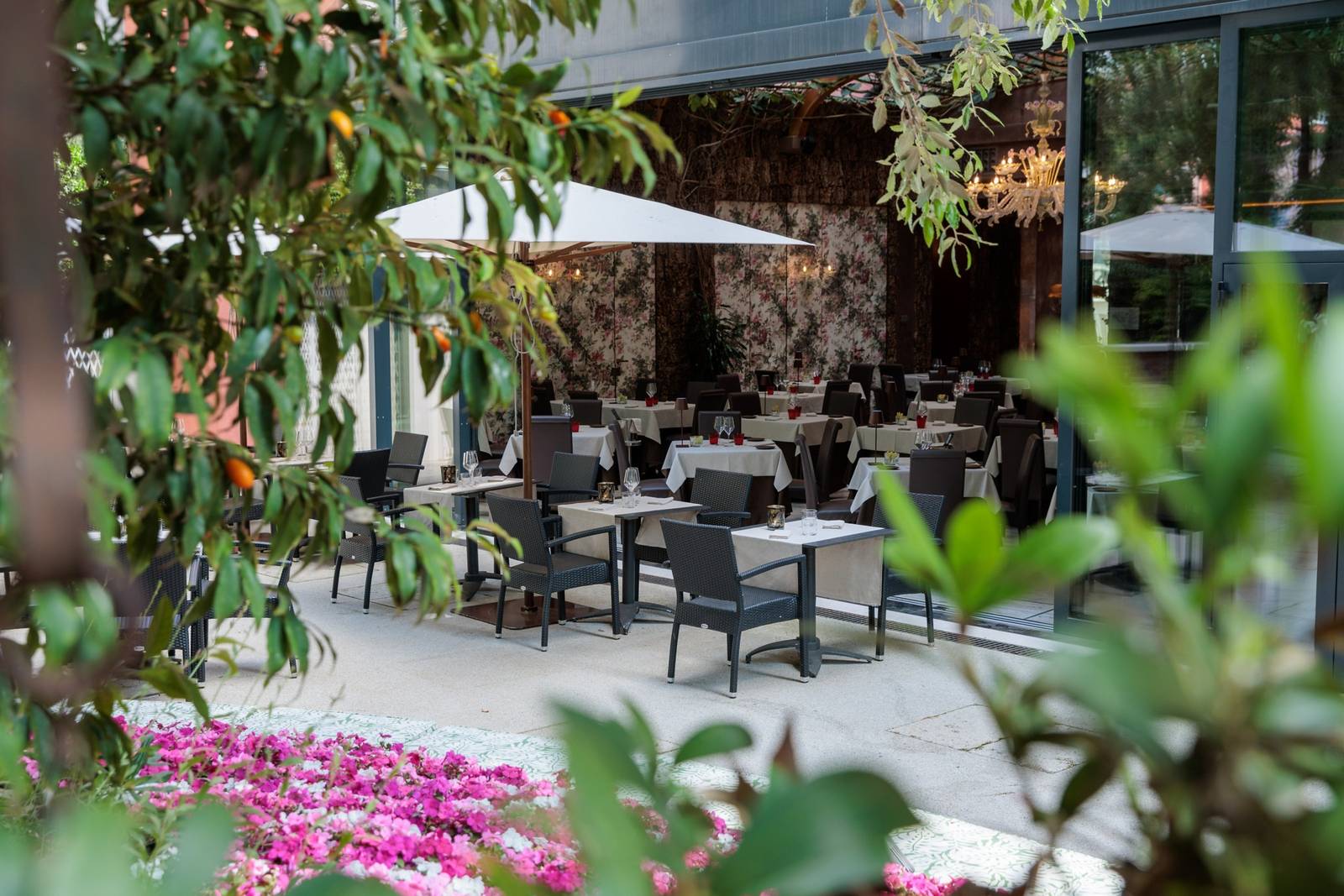 Papadopoli Hotel Venezia 花園露台座位