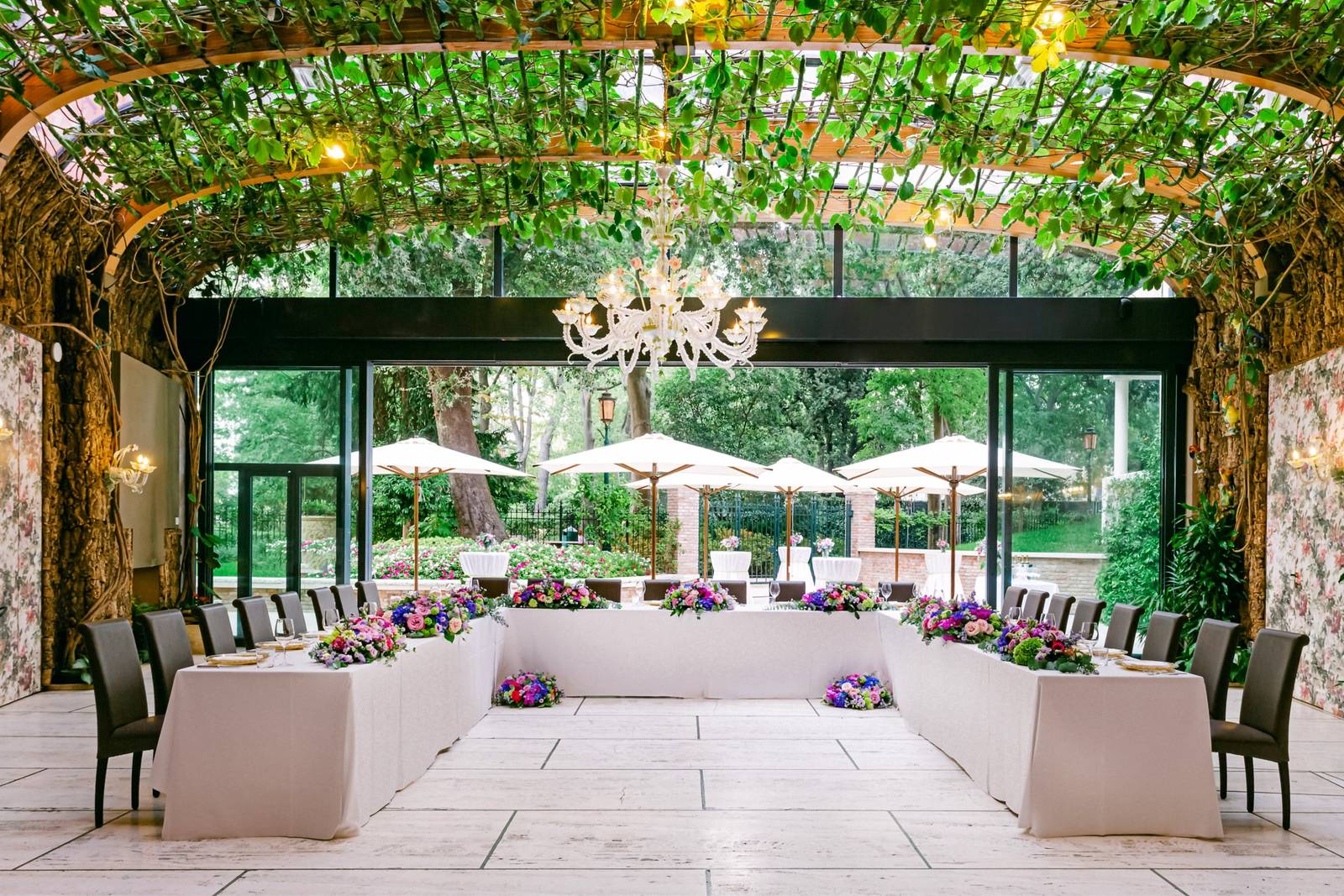 Papadopoli Hotel Venezia 冬季花園宴會佈置