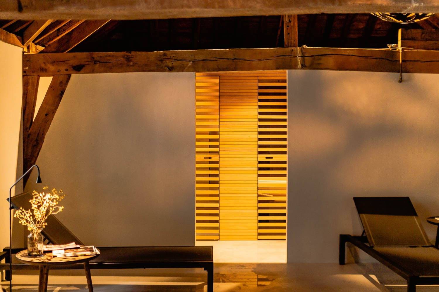 根特 Pillows Grand Boutique Hotel Reylof Spa Reylof 的木造三溫暖