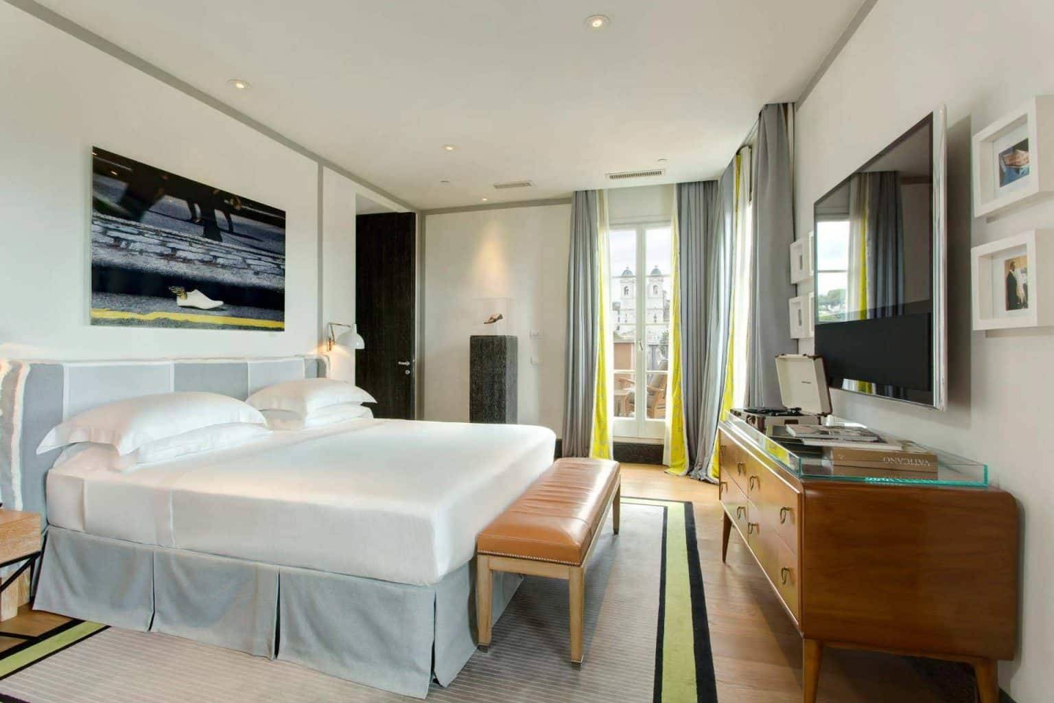 Portrait Roma Penthouse 臥室