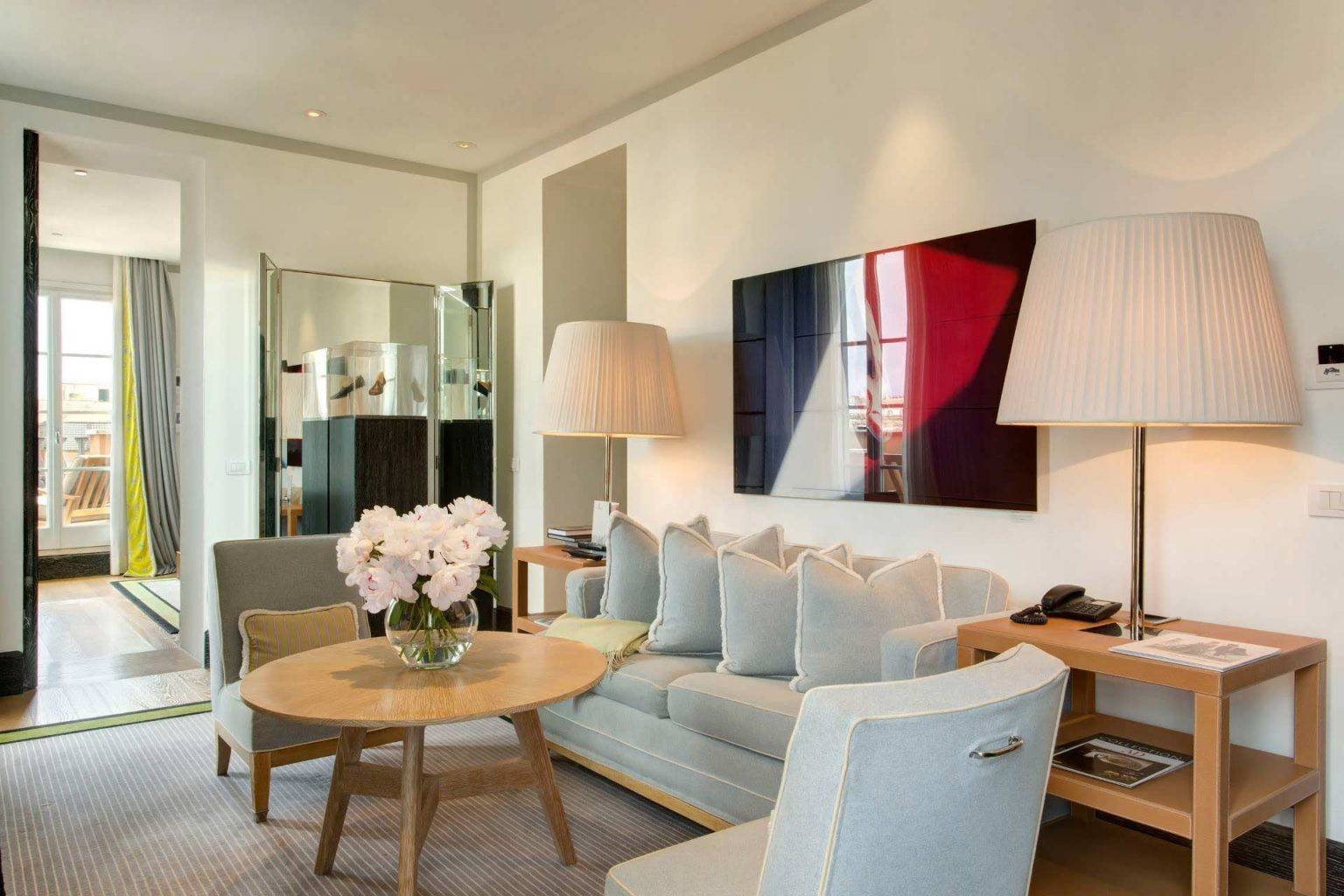 Portrait Roma Penthouse Trinità dei Monti 起居室