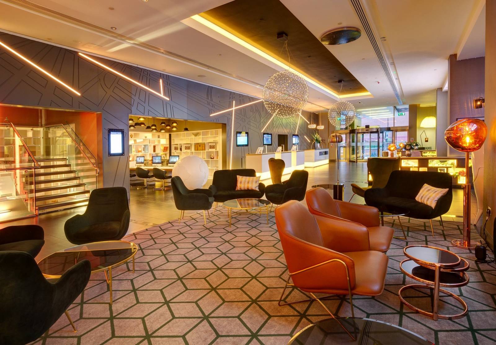 Pullman London St Pancras 大廳休息區