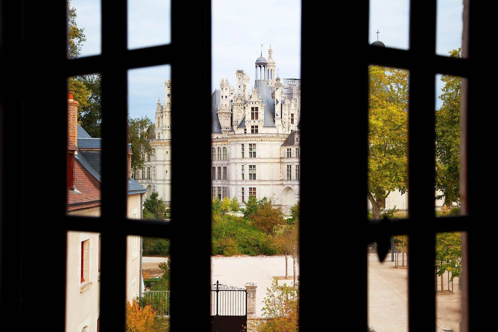 Relais de Chambord 客房窗外的香波堡