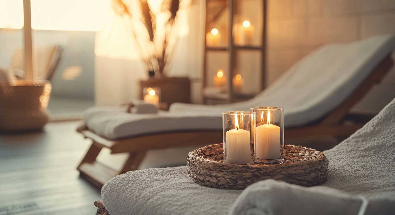 Relais San Clemente Spa 燭光休憩區