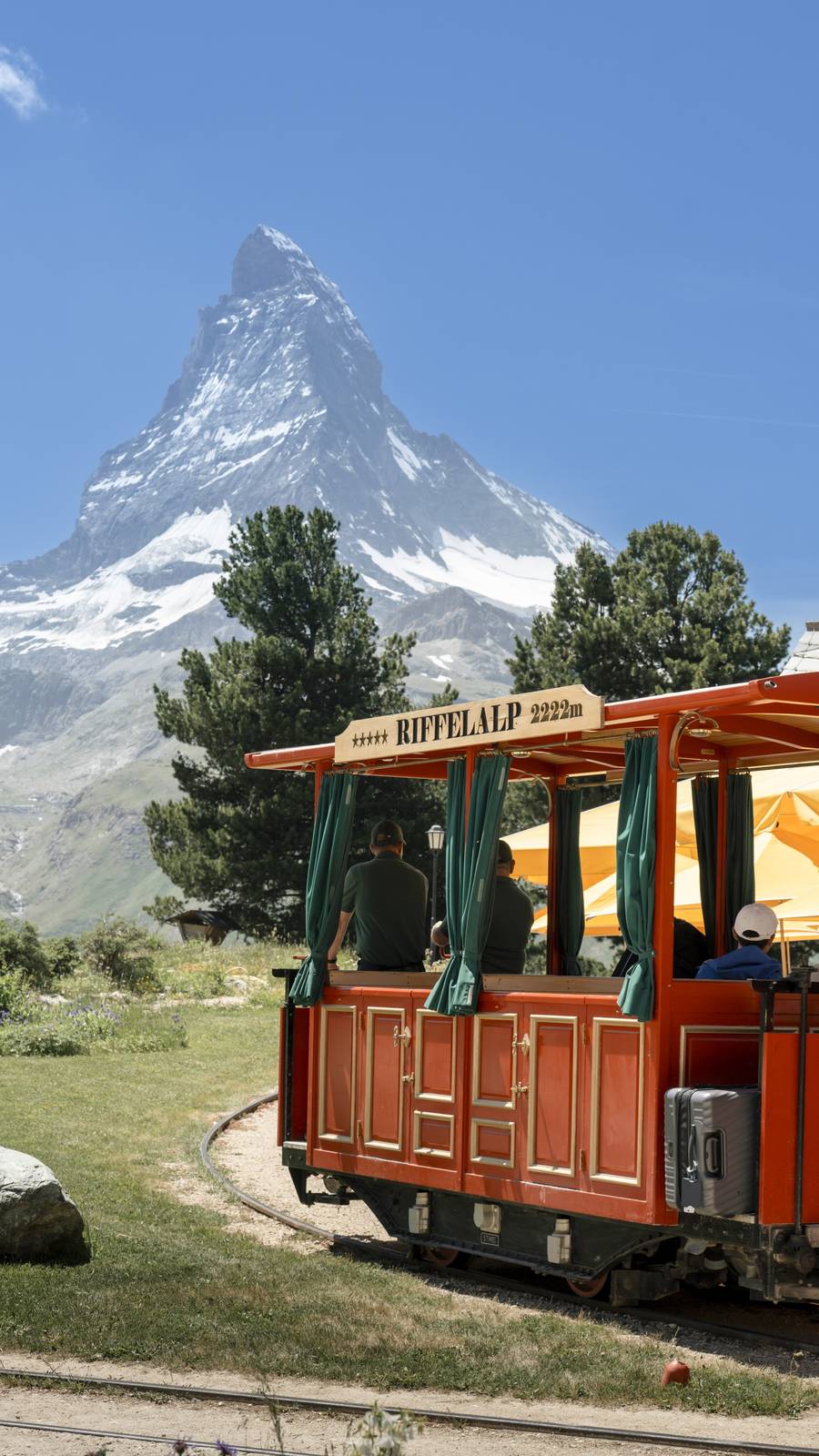 Riffelalp 電車與馬特洪峰