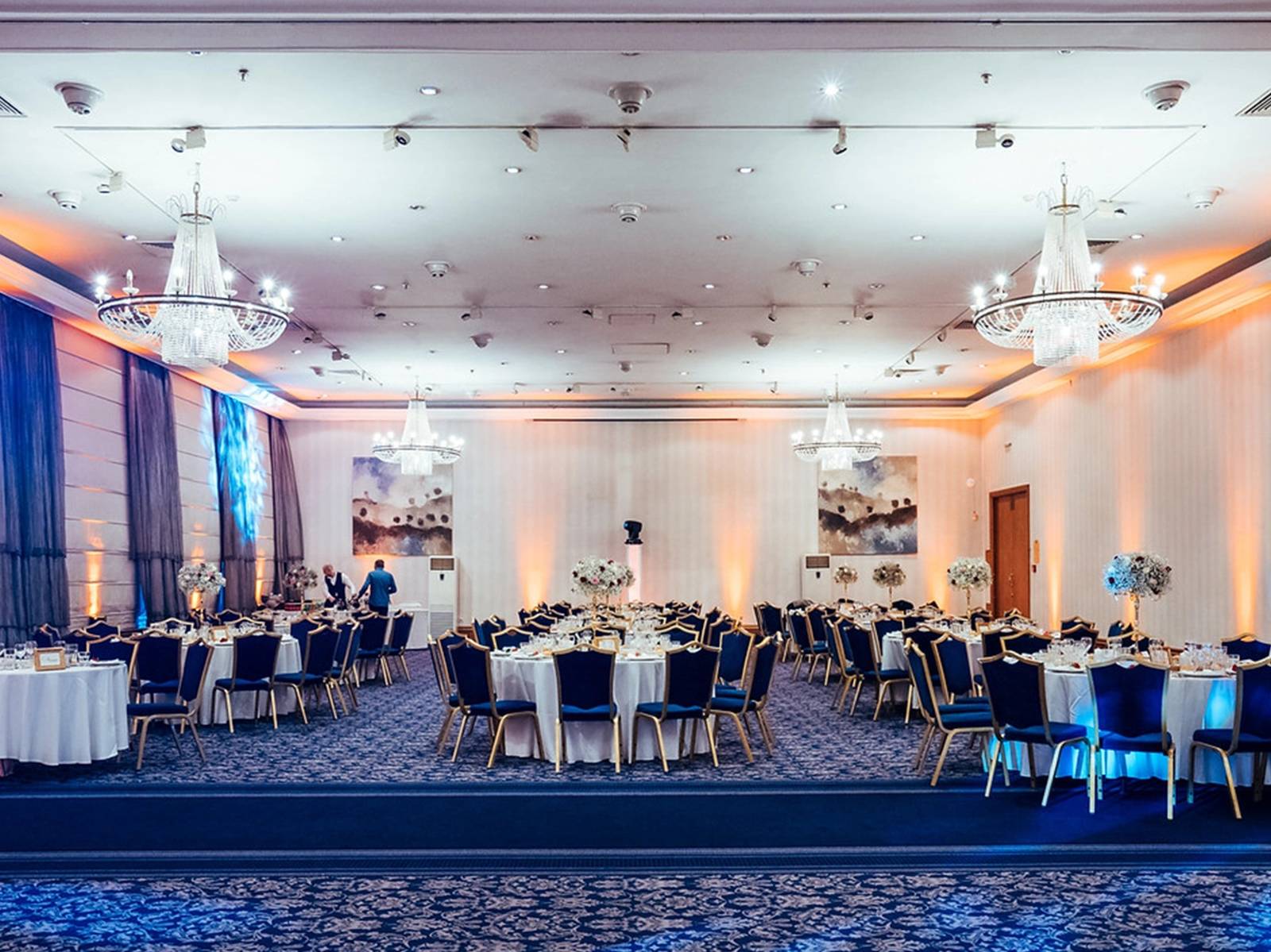 索菲亞 Sofia Balkan Palace 另一座宴會廳的晚宴佈置