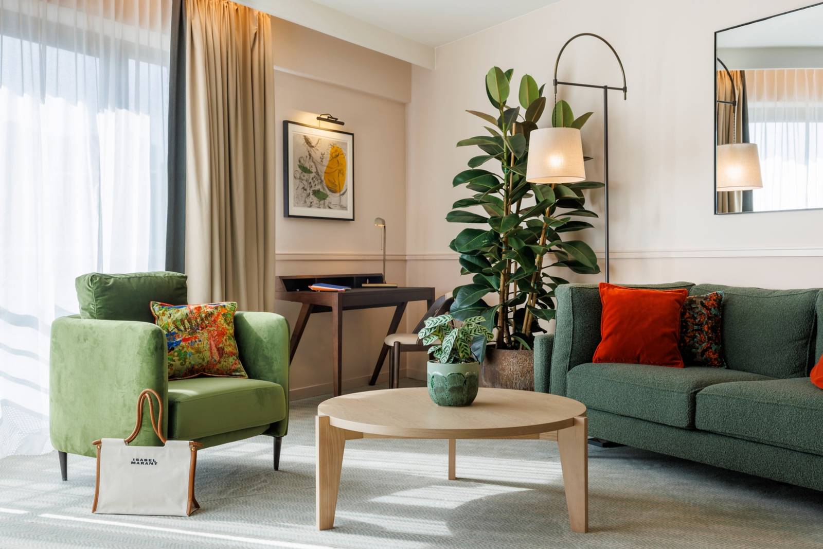 布魯塞爾 Sofitel Brussels Europe 套房起居區