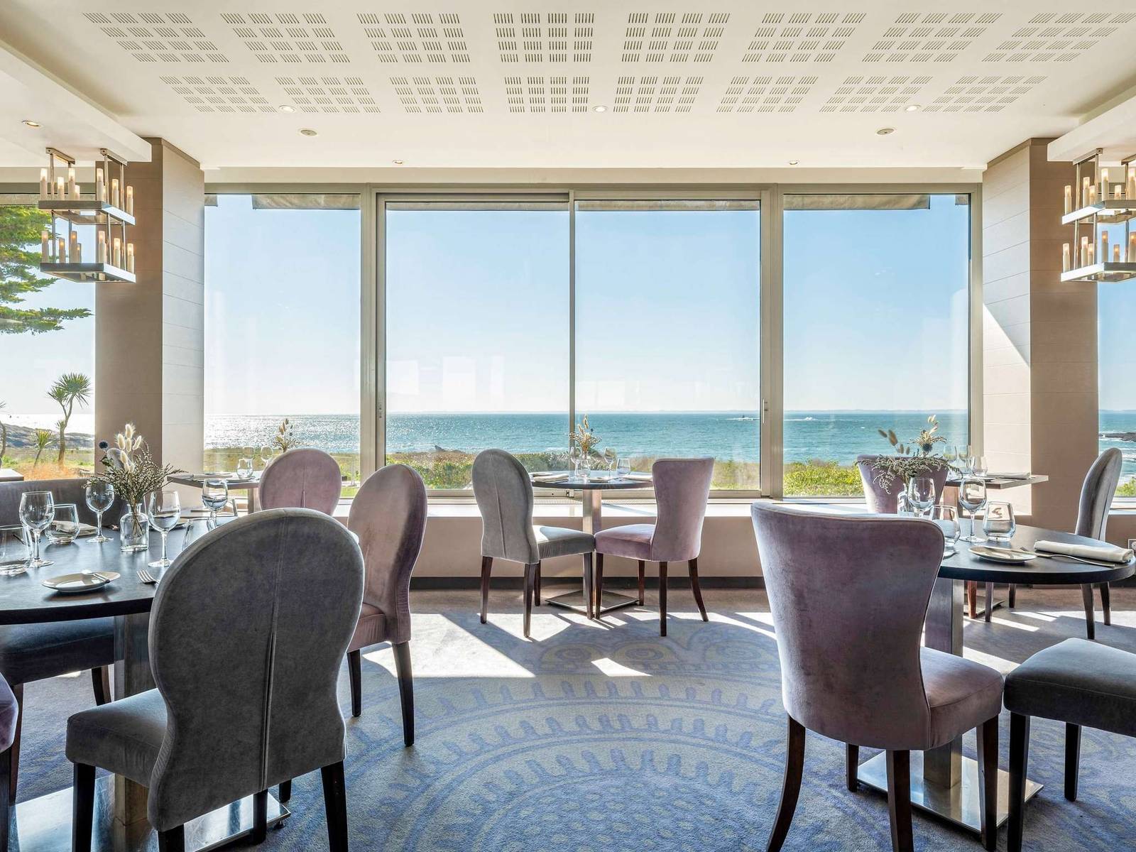 Sofitel Quiberon La Presqu'île 餐廳大片海景窗