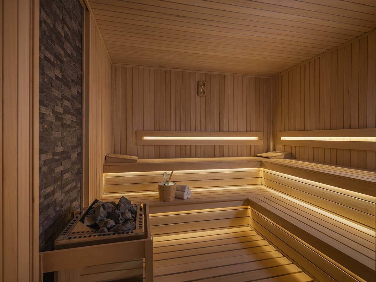 The Bodrum Hotel Yalıkavak Mood Spa 木質桑拿室