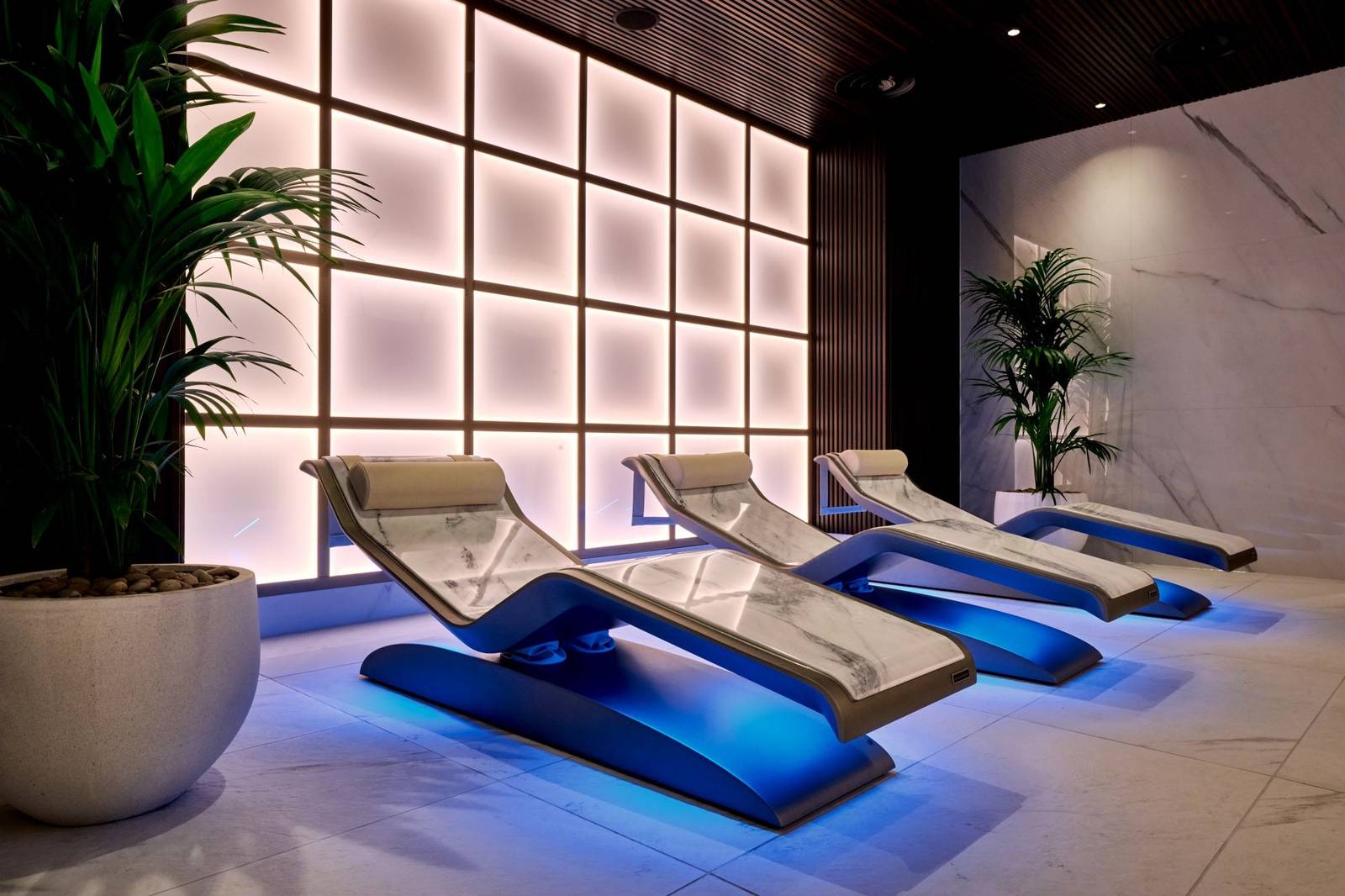 The Landmark London Spa 熱石躺椅休憩區