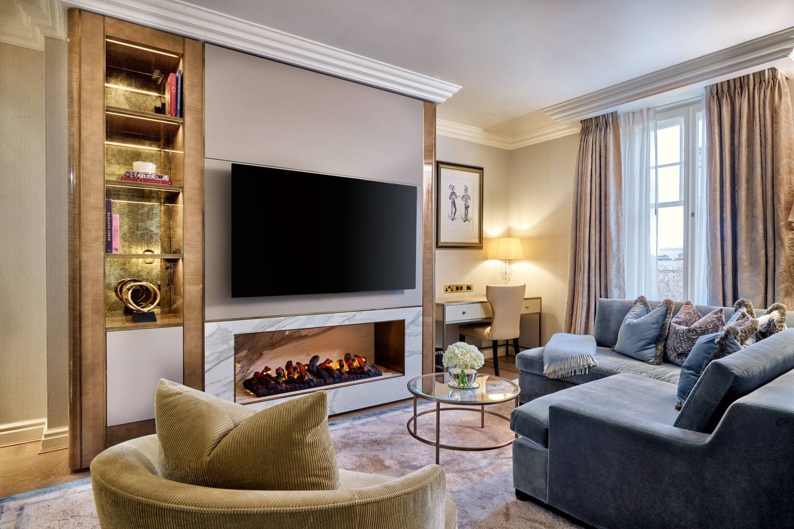 The Landmark London Marylebone 套房附壁爐起居室