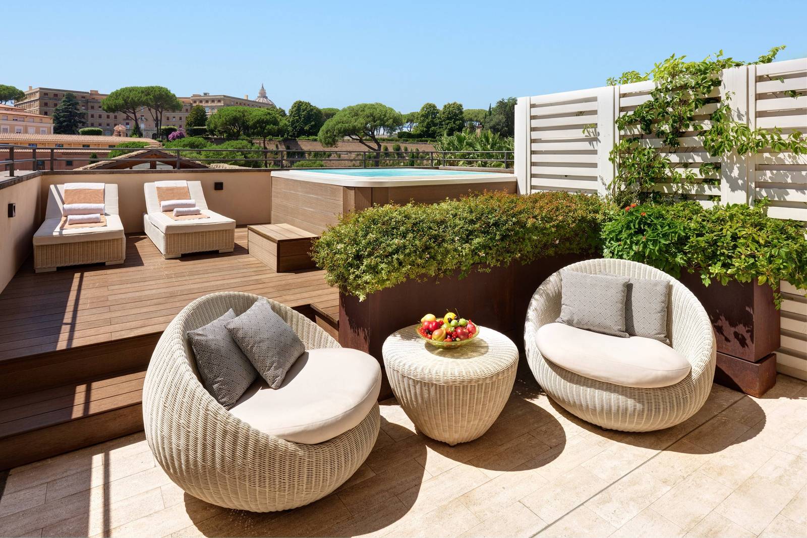 羅馬 Villa Agrippina Gran Meliá屋頂露台休憩座位